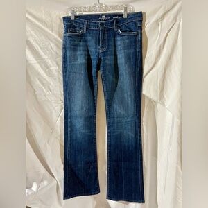 7 for all Mankind Boot Cut Jeans Button Pockets